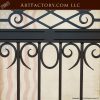 Wrought Iron Custom Driveway Gate With Scroll Work - 1245GGR