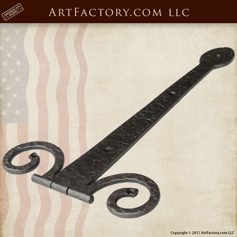 Wrought Iron Strap Hinge Inspired By History - HH1378