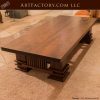 Custom Coffee Table Craftsman Style Solid Walnut  - FLRD780
