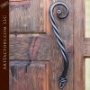 Custom Door Pull | Hand Forged Iron | Twisted Handle - HH350
