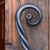 Custom Door Pull | Hand Forged Iron | Twisted Handle - HH350