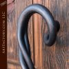 Custom Door Pull | Hand Forged Iron | Twisted Handle - HH350