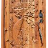 Fishing Cabin, Woods Master Hand Carved Heirloom Door -  5110HC