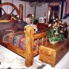 King Bed - Old Western Wagon Wheel Bed  - CBBS621