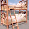 Bunk Beds - Custom Wood Lodge Style With Ladder  - MLB532