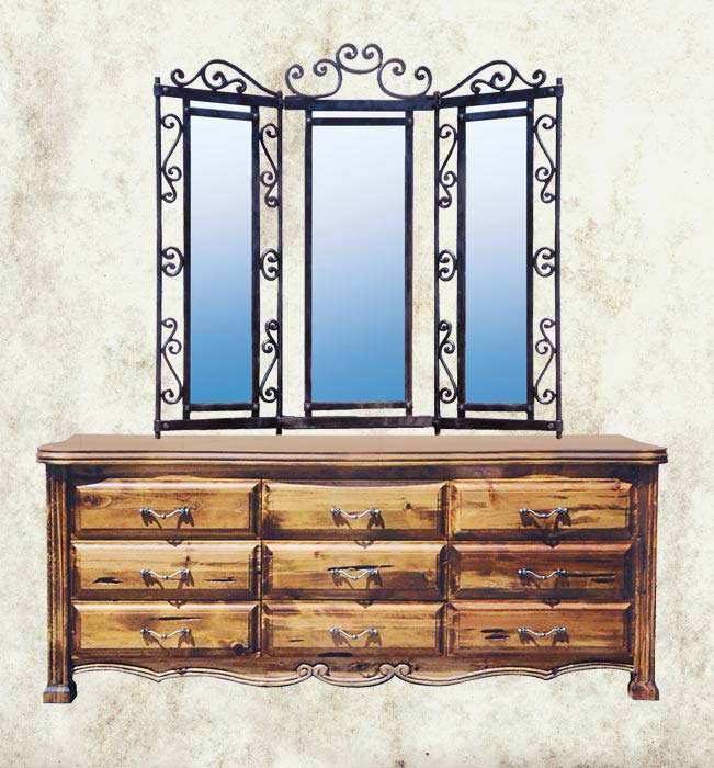 Dresser - French Dresser With Mirror - CFBS306