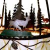 Lodge Chandelier Hand Forged Original Art By H J Nick - LC535