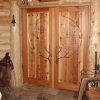 Handcarved Forest Theme Double Doors - Customer Provided CH1004