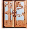 Entrance Door Hand Carved With Nature Scene -  4341HC
