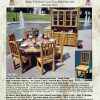 Dining Table - Rustic Lodge Table, Chairs with Hutch - MLT503