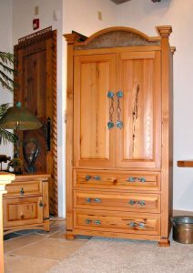 King Bed - Mission Style Armoire -  CTB270