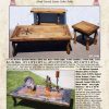 Coffee Table - Table Mission Santa Barbara 1786 USA - SPLT444