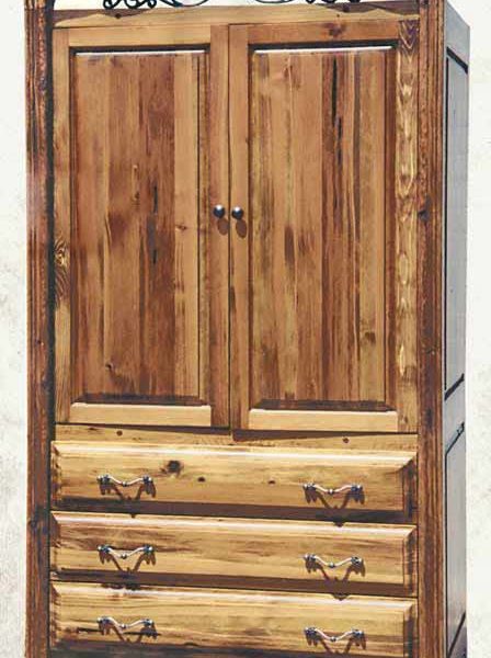 Wood and Iron Armoire - CFBS307