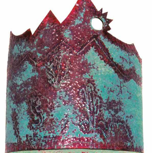 Copper Sconce - Sun Rising Over The Rocky Mountains - LS008