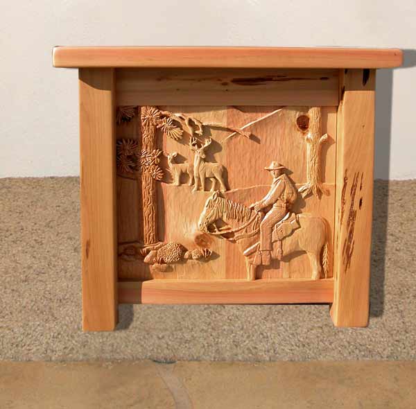 End Table - Hand Carved End Table - CBC101