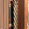 Door Pull - Twisted Rope in Hand Forged Iron - HH137