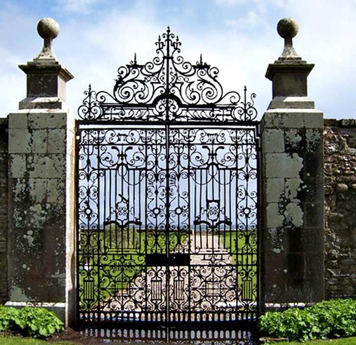 Grand Custom Iron Entrance Gate Castle Inspired -1229IGT